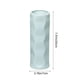 thumbnail image 3 of Jarrón decorativo de plástico para flores | Diseño geométrico moderno | Acabado imitación ratán y porcelana | Decoración versátil para el hogar y la oficina | 19 cm de alto, 3 of 6