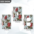 thumbnail image 4 of Switch Panel Switch Decoration 2.76x4.53x0.28 Inches Unused Outlet Cover Switch Plate Wall Plates Living Room Kitchen Bedroom Study Switches Oil Painting Rose, 4 of 8