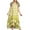 Yellow, variant on Pejock Women's 2023 Summer Dress Bohemian Wave Point Short Sleeve Long Dress Maxi Dresses Beach Sundress Dress Dark Blue 3XL (US Size:14)