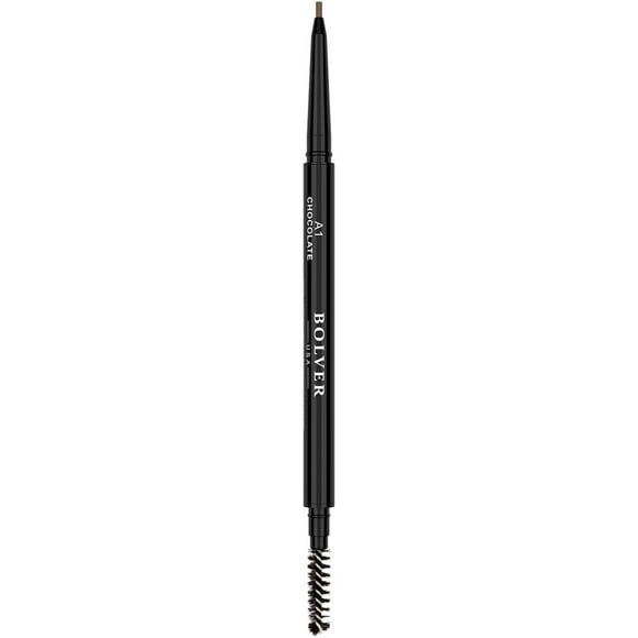 BOLVER Eyebrow Pencils with Five colors perfect the fine-tipped pencil mimics the look with detail and precision that delivers high payoff. (A1 Chocolate)