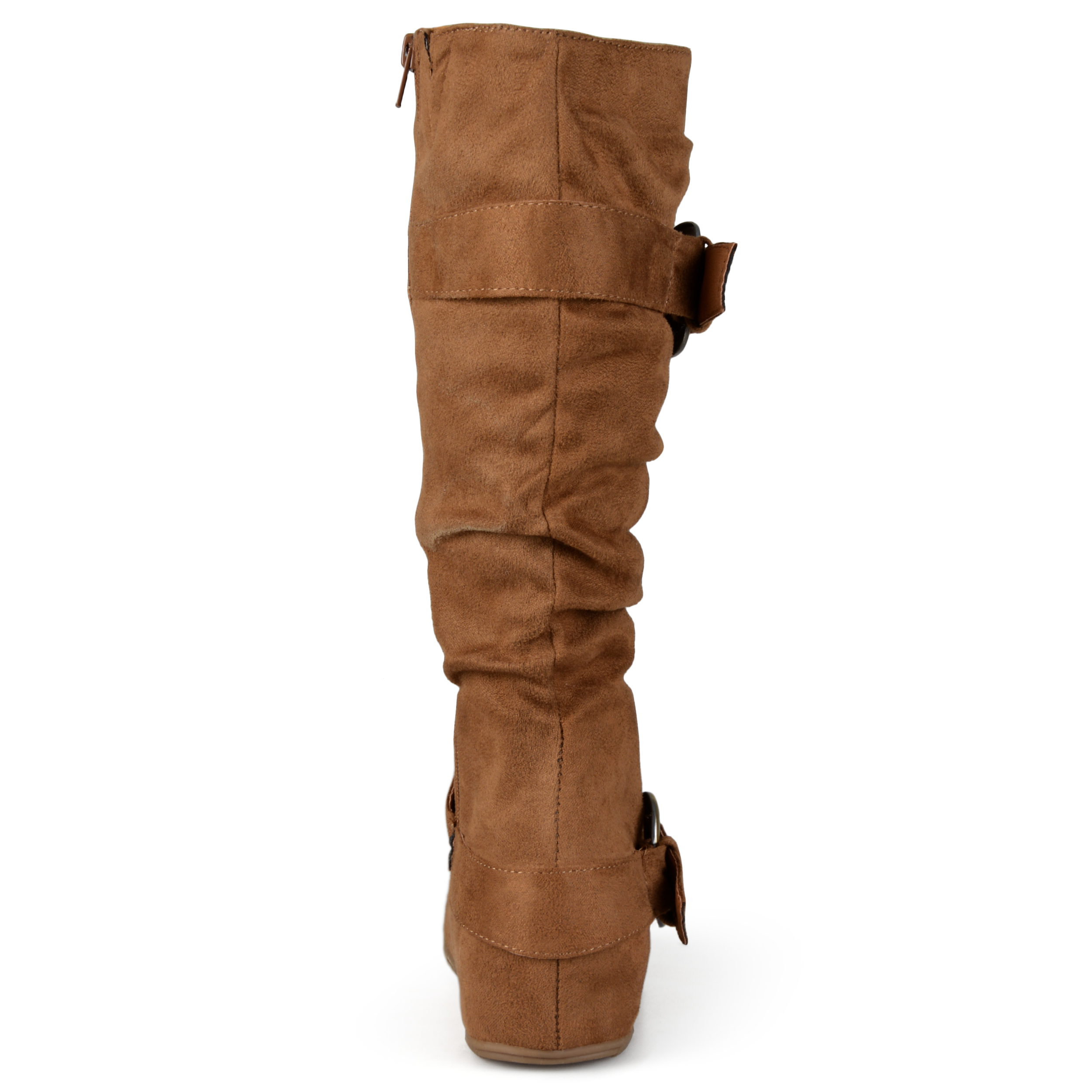 Women's Wide-Calf Buckle Knee-High Slouch Microsuede Boot - image 4 of 8