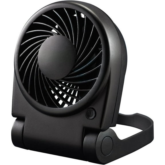 Turbo on the Go Personal Fan, Black – Small, Portable Fan