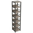 thumbnail image 2 of Spaco 6-Tier Corner Shelf, Narrow Etagere Bookshelf Storage Rack, Bookshelf for Indoor, Light Grey, 2 of 4