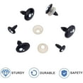 thumbnail image 6 of 200pcs Kawaii Safety Eyes 5 Sizes Craft Eyes Black Stuffed Animal Eyes Kawaii Eyes with Washers Oval Resin Felt Eyes, 6 of 7