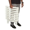 thumbnail image 2 of Shine Company Adirondack Square Cedar Wood Foldable Side Table in White, 2 of 4