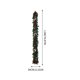 thumbnail image 2 of xihome Decoracin de pared de mimbre artificial con asa para colgar, ideal para chimenea, Navidad y Accin de Gracias. Estilo escandinavo. Ratn duradero., 2 of 7