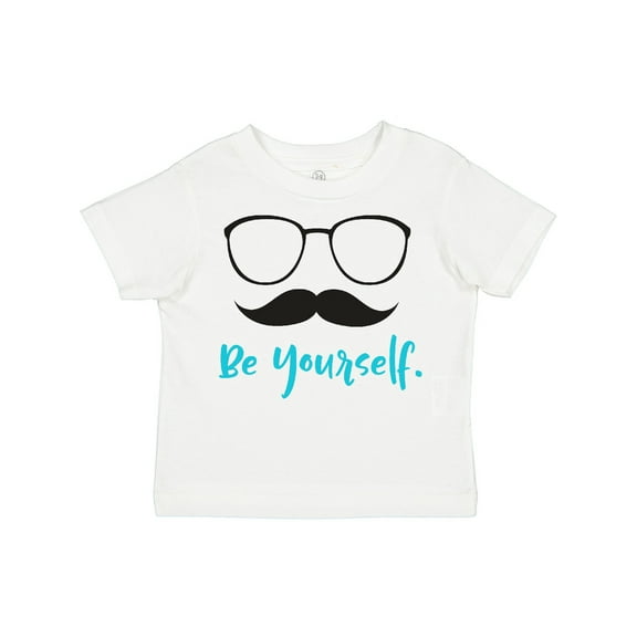 Inktastic Be Yourself, Glasses, Mustache, Moustache Boys or Girls Toddler T-Shirt
