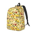 thumbnail image 2 of Balery Funny Construction Vehicles Vintage Canvas Backpack for Men and Women - Large Capacity, Durable Travel Laptop Bag for School, Work, Hiking, and Outdoor Activities, 2 of 7