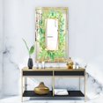 thumbnail image 5 of DESIGN ART Designart 'Efflorescent Gold Green 5' Traditional Mirror - Floral and Modern Large Printed Wall Mirror 23.7 in. wide x 31.5 in. high, 5 of 5