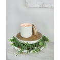 thumbnail image 4 of AuldHome Design Farmhouse Round Wooden Risers (Set of 2, White Trim), Rustic Decorative Risers for Display w/ Natural Mango Wood and Enamel Trim, 4 of 8