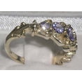 thumbnail image 3 of LBG 14k Yellow Gold Natural Tanzanite Womens Promise Ring - Size 5.5, 3 of 4