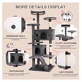 thumbnail image 4 of JTAOT 70'' Tall Cat Tree for Indoor Cats, Multi-Level Cat Furniture with Cat Scratching Post/Stand Platform/Cat Condo, Cat Tower with Funny Toy, Corner Cat Tree and Towers for Medium Cats, 4 of 7