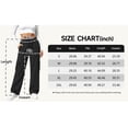 thumbnail image 4 of TEMOFON Fleece Lined Cargo Sweatpants for Women High Waist Drawstring Wide Leg Straight Leg Thermal Joggers Loose Warm Athletic Lounge Pants with Side Cargo Pockets, 4 of 8