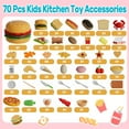 thumbnail image 5 of JoyStone 70PCS Pretend Play Food Cutting Toy Set for Kids, Burger Kitchen Toy with Storage Box, Educational Cooking Gift for Toddlers Ages 3+, 5 of 10