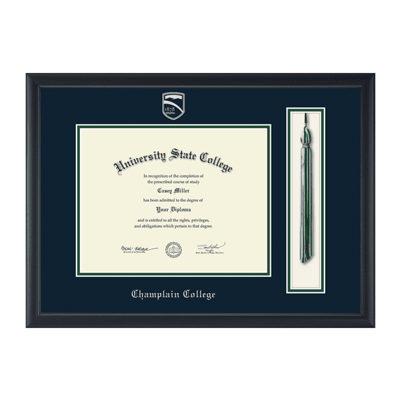 Framerly - Champlain Tassel Diploma Frame In Black Moulding