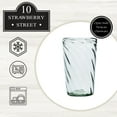 thumbnail image 4 of 10 Strawberry Street Optic Swirl Hiball Handblown Mexican Glass, Set of 6, 4 of 6