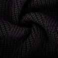 thumbnail image 7 of Jalioing Women's Sweater Solid Color Ribbed Knitted High Neck Lounge Comfy Pullover Tops (XX-Large, Black), 7 of 7