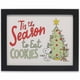 thumbnail image 1 of Peanuts Snoopy 'Tis The Season To Eat Cookies Decoración De Pared De Madera Enmarcada - Linda Imagen Navideña De Snoopy Para Decoración Navideña, 1 of 5