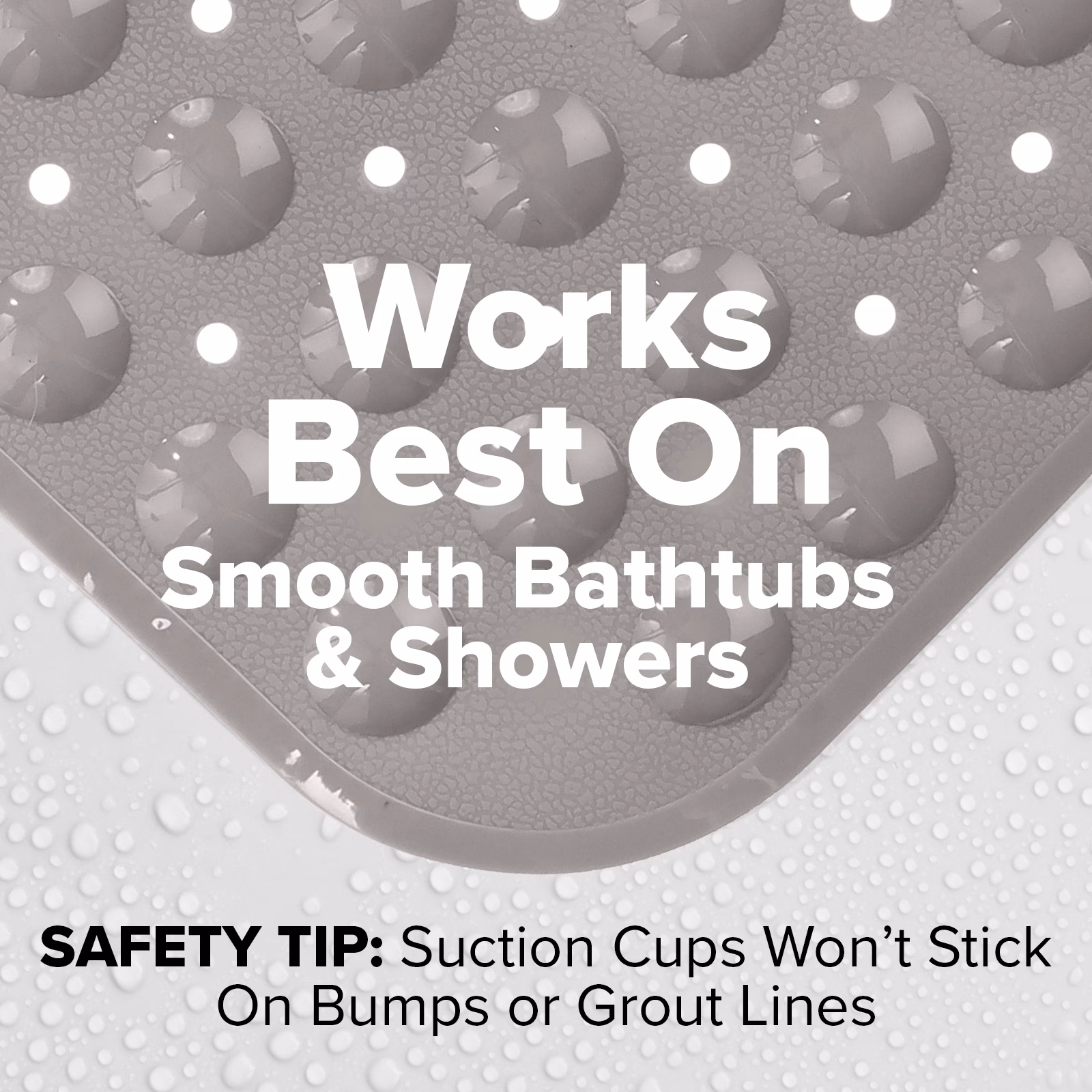 thumbnail image 4 of SlipX Solutions Bathtub Mat Non Slip 39 x 16, Extra Long Bathroom Shower Mat, Suction Cups, 4 of 8