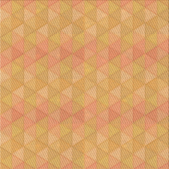 Ahgly Company Indoor Square Patterned Beer Orange Area Rugs, 6' Square