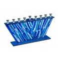 thumbnail image 1 of Giftmark M-744 Fused Glass V-Shaped Menorah, 1 of 1