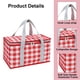 thumbnail image 3 of Bolsa de picnic reutilizable, bolsas más frescas con tapa con cremallera - comida campestre, playa, entrega de comida, al aire libre, 3 of 5