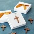 thumbnail image 3 of Bright Creations 50-Pack Mini Wooden Cross Keychains Bulk for Christian Party Favors, Easter Crafts, Necklace and Bracelet Charms for Jewelry Making (1.2x1.7 in), 3 of 10