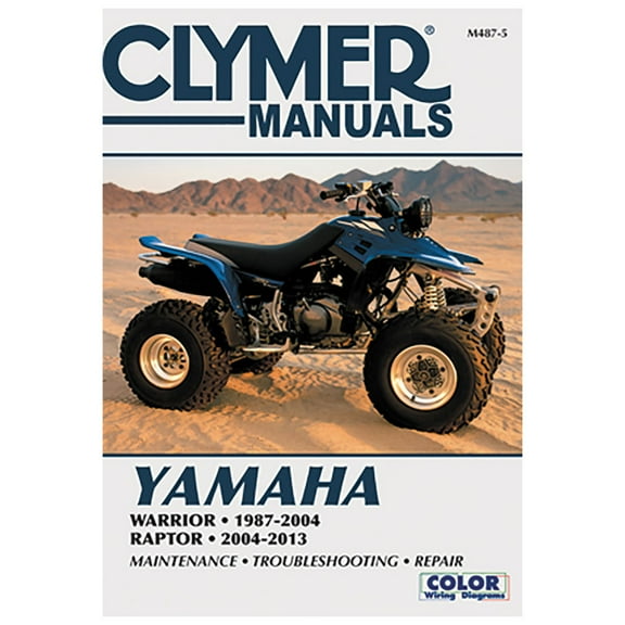 Clymer Repair/Service Manual '87-13 YFM350X Warrior/350S Raptor (M487-5)