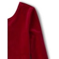 thumbnail image 4 of The Children's Place Big & Little Girls Long Sleeve Christmas Velour Dress, Sizes 6M-XXL, 4 of 5