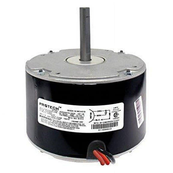 rheem condenser fan motor 1/6 hp 208-230v 1-phase 50-60hz 1075 rpm 1-speed (#51-100999-03)