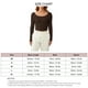 thumbnail image 1 of Blusa ajustada acanalada para mujer, blusa de manga larga para mujer Blusa acanalada de manga larga para mujer Blusa ajustada acanalada de manga larga Probada y confiable, 1 of 8
