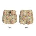 thumbnail image 5 of Xecao's Retro Geometry for a double-layer running short for women, perfect for gym, tennis, and more, featuring a convenient pocket., 5 of 9