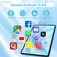 thumbnail image 3 of Android Tablet with SIM Card Slot Unlocked 12 Inch Large Screen 4G LTE Cellular Tablet with Android 13 16GB(8+8 Virtual) RAM 256GB ROM GPS WiFi BT 8000Mah 2K Display for Adults Kids, 3 of 7