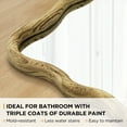 thumbnail image 5 of TEWLOSS Wavy Mirrors Wall Mirror, 36"x24" Bathroom Mirror Wood Framed, Natural, 5 of 11
