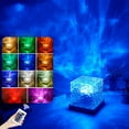 thumbnail image 4 of Ocean Wave Projector Light, Mood Lighting Ambient Lighting Galaxy Cube Northern Lights Projector with 16 Colors Remote Control and Dynamic Ripple Effect for Living Room Bedroom Decor, 4 of 9