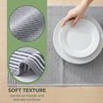 thumbnail image 3 of REGALWOVEN 100% Cotton Striped Kitchen Towels, 2 Pack Soft Absorbent Dish Towels Black 26" x 18", 3 of 7
