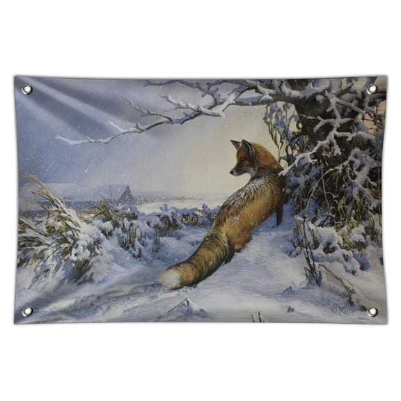 Fox Tail End of the Storm Home Business Office Sign