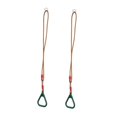 thumbnail image 2 of Anillos de gimnasia para niños, anillos de gimnasio, entrenamiento interior y exterior, fitness para patio trasero Verde oscuro, 2 of 8