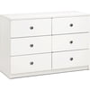 Kid's Loft Collection Double Dresser, White (BOX 1)