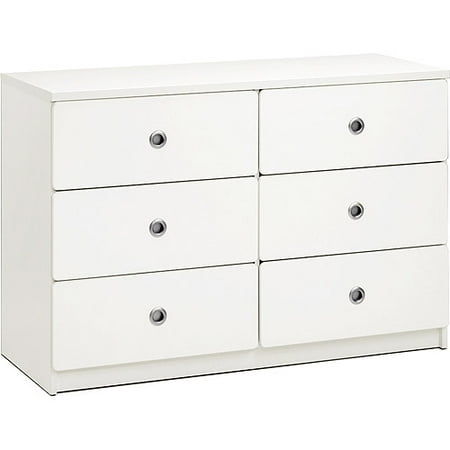 Kid's Loft Collection Double Dresser, White (BOX 1)