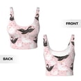 thumbnail image 5 of Lsque Swan And Flowers2 Printed Women'S Sports Bra, Compression, Moisture Wicking, High-Impact Sports Bra For Women,Supportive sports bra-Large, 5 of 9
