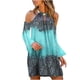thumbnail image 1 of Vestido casual de manga larga con estampado floral HUOGUO para mujer, 1 of 5