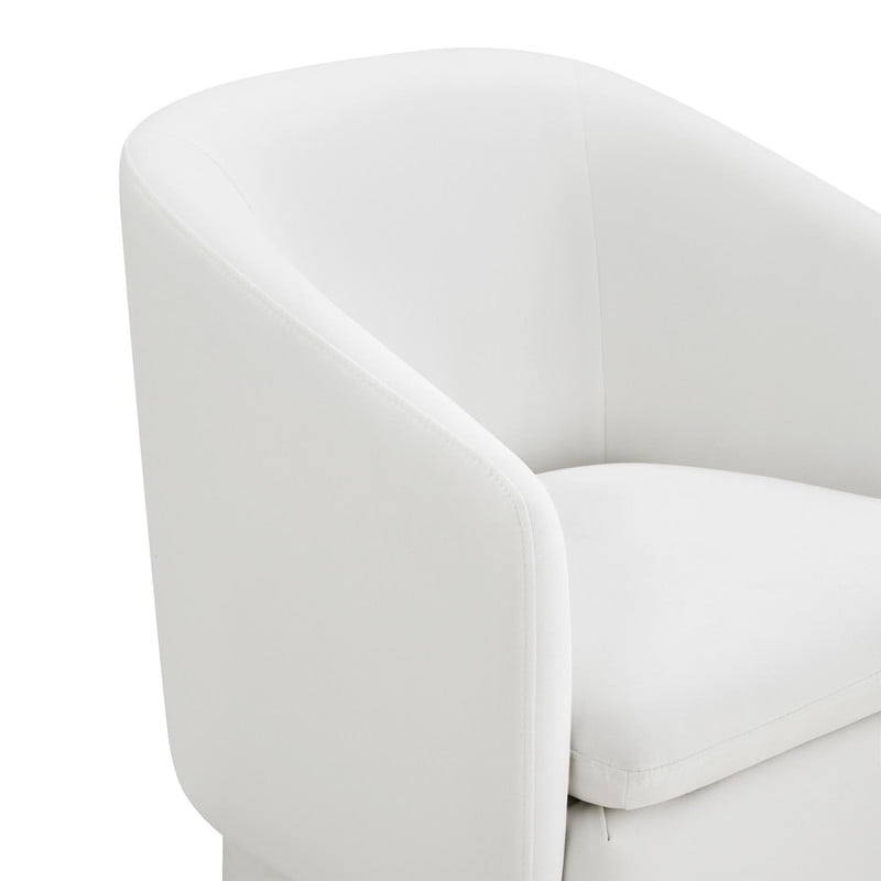 Spruce & Spring Temara Upholstered Storage Dining Chair with Casters Indoor Fabric Dining Chair