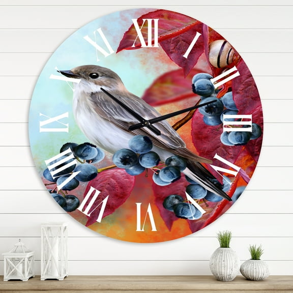 Designart 1 in Quartz Traditional Wall Clock