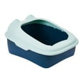 thumbnail image 4 of Cat Durable with High Side Easy to Clean Privacy Kitty Litter Pan blue, 4 of 8