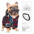 thumbnail image 3 of Balery Geometric Elements Sudadera con Capucha para Perros Pequeños – Ropa para Mascotas, Disfraz para Perros y Gatos, Ideal para Fiestas y Cosplay-Small, 3 of 7