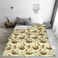 thumbnail image 5 of Bingfone Snail With Mushrooms Print Flannel Fleece Blanket Throw Blanket for Bed,Sofa,Couch,Travel,Camping(40"x30" ), 5 of 8