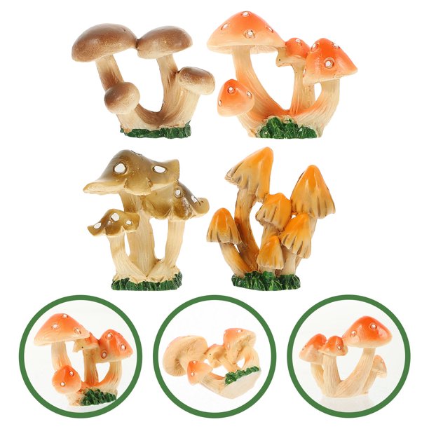 BESTYASH 4Ud De Setas Decorativas Para Jardín Coloridas Resistentes Ideales Para Decorar Patio Y Exteriores