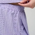 thumbnail image 5 of ZHENHONG Pajamas for Women, Cute Cherry Pajama Set Causal Lettuce Trim Split Loungewear, Women's Sleepwear Purple, 5 of 5