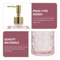 thumbnail image 3 of Clear Glass Pump Bottle for Shower Gel, Liquid Soap, Lotion, Shampoo - Simple and Dispenser Container, 3 of 6